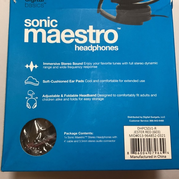 Digital Basics 3pc Set: Headphones, Earbuds, & 3pc Handheld Starter Kit - New - Picture 4 of 9